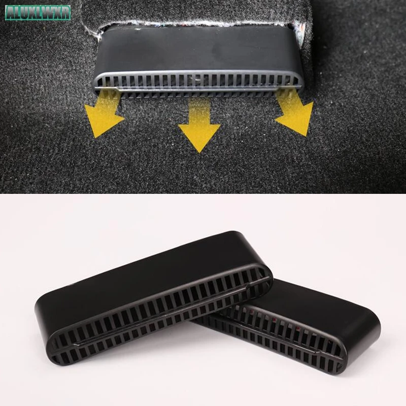

2PCS Seat AC Heat Floor Air Conditioner Duct Vent Outlet Grille Cover trim fit For Ford Explorer 2013-2018 car Accessories