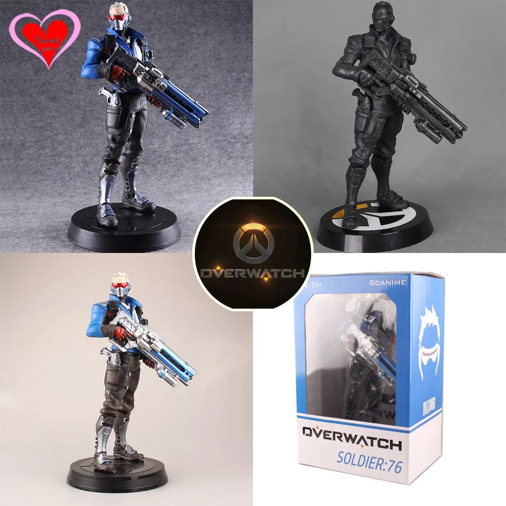 

Love Thank You OW Over game watch Overwatches Soldier 76 pvc figure toy Collectibles Model gift doll