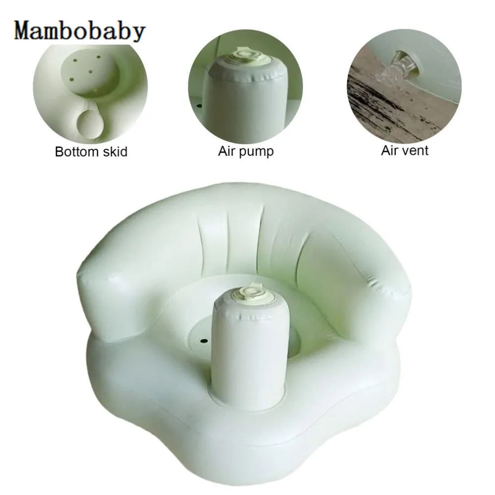 ﻿Buy Kids Seat Chair PVC Baby Inflatable Sofa Pink Green Bath Seats