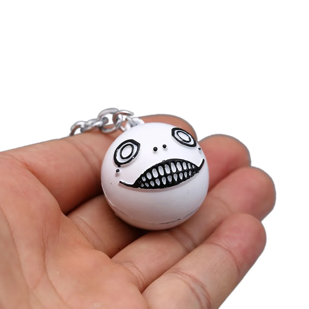 NieR Automata Keychain Robot 2B Emil No2 Type B Key Ring White Ball Metal Men Car Women Bag Key Chain Chaveiro Game Jewelry NieR Automata Keychain Robot 2B Emil No2 Type B Key Ring White Ball Metal Men Car Women Bag Key Chain Chaveiro Game Jewelry