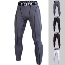 Для мужчин кроссовки Брюки спортивные колготки тренажерный зал Леггинсы Высокое качество Для мужчин спортивной тренировки Фитнес одежда плюс Размеры тренировочные брюки