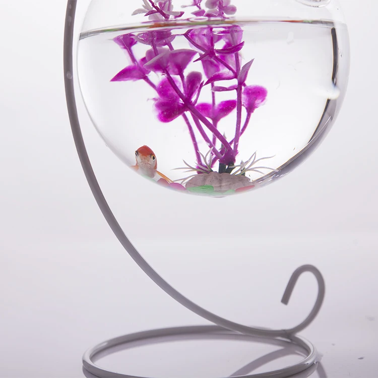 Ball Glass Terrarium Container Flower Vase Hydroponic Plant Bottle + Stand