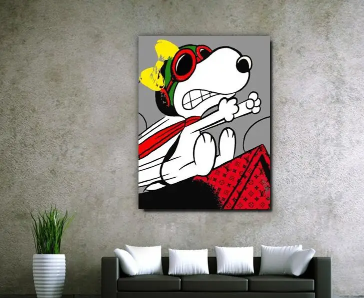 Free Shipment 100 Hand Painting Carton Painting Pop Art graffitti Art 