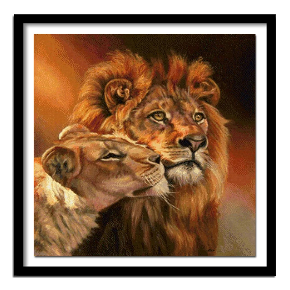 

Diamond animals lion Diamond painting full square Almaznaya Diamond embroidery full square diamond Home decoration