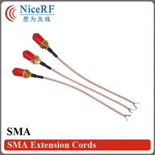 10 шт./упак. головка SMA Удлинительный кабель/антенна tieline; женские туфли на плоской подошве головка SMA