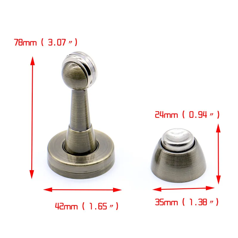 NED DFL-106 бронзового цвета, нержавеющая сталь, магнитная Щепка, заглушка для двери, мощная заглушка для двери, держатель для спальни, дома