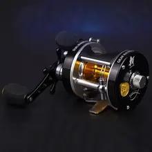 Double centrifugal brake 5.2:1Corrosion-resistant bearings fishing reel spinning steel Proper Left Hand Bait Casting Fishing Reel
