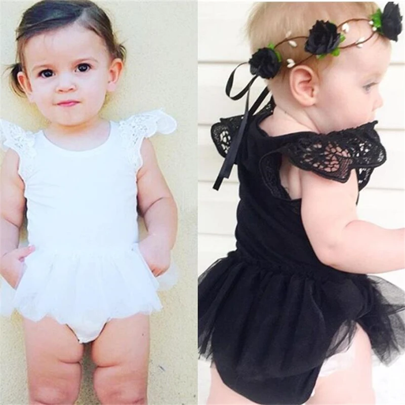 

Summer Baby Girls Triangle Rompers Infant Climb Clothes Cotton Lace Dress Design Fashion Baby Rompers 2 Colors