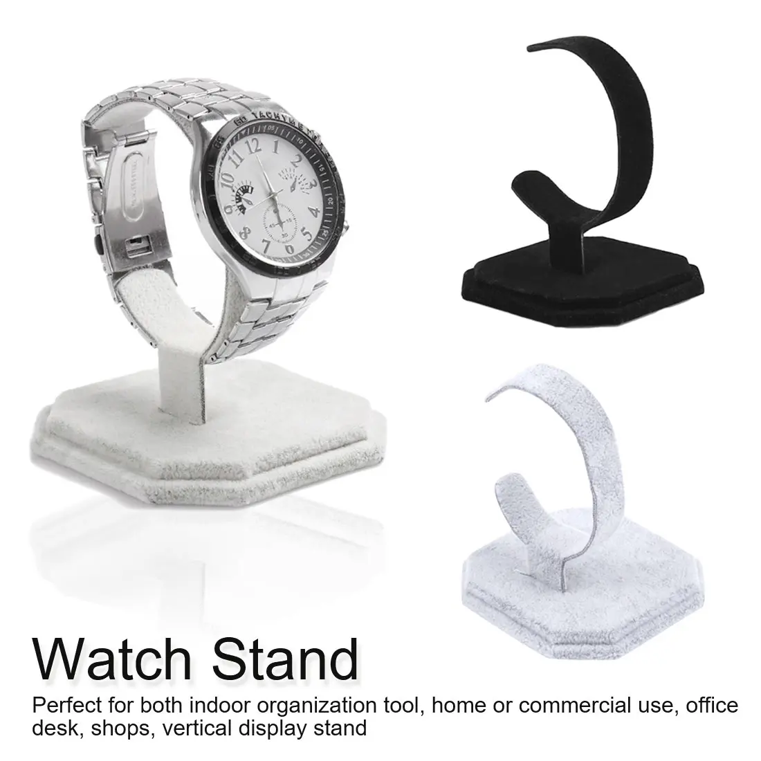 

Plastic Jewelry Bangle Cuff Bracelet Watch Display Stand Holder Watch Rack