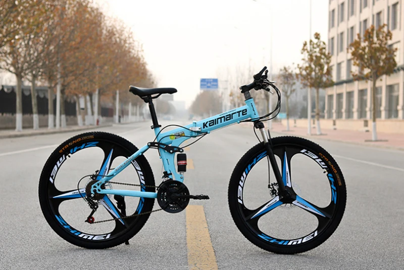 Best 26inch folding mountain bike 6 knife wheel and 3 knife wheel mountain bike 21 speed double disc brakes bicycle 4