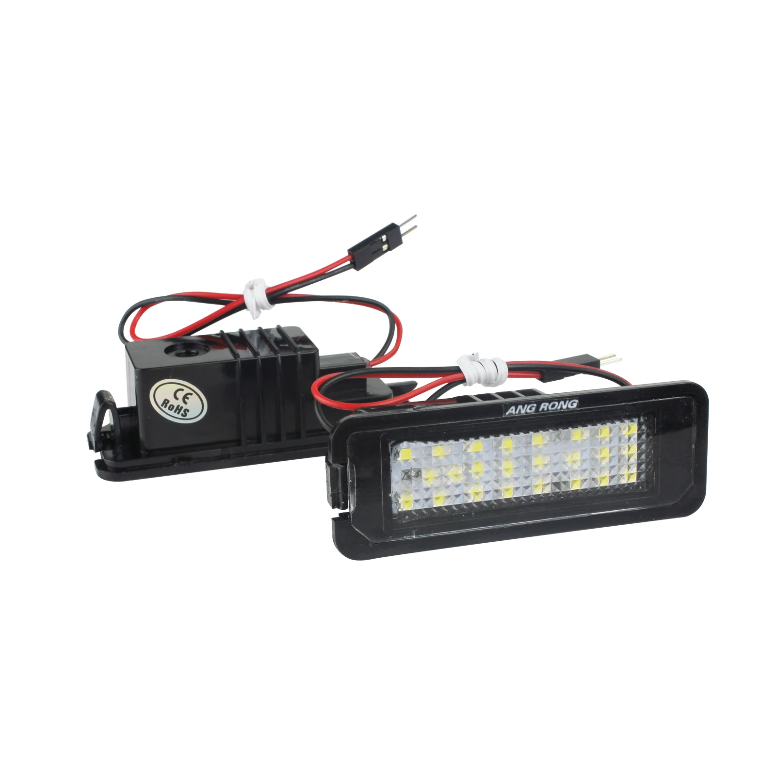 ANGRONG 24 smd can шина светодиод номерного знака для VW Golf GTI MK6 MK5 Passat Polo|Сигнальная лампа|