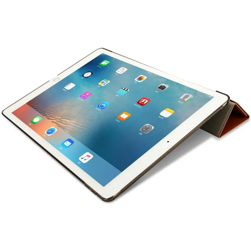 Jisoncase флип-чехол для iPad Pro 12,9 из искусственной кожи прозрачная на планшет Фолио Смарт-Чехол для iPad Pro 12," тонкий авто Пробуждение Funda