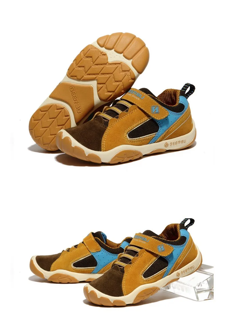 Crianças de Couro do Plutônio Meninas e Meninos Formadores ao ar 28-40 à Prova Sapatos Tamanho Dwaterproof Água Crianças Tênis Respirável Esportes Livre 2020 10 tamanho 28-40 à prova dwaterproof água crianças