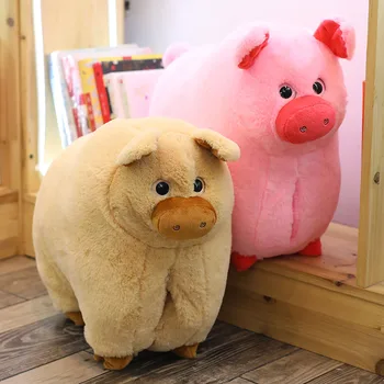 

40x30cm plush pig toy stuffed animal soft doll pig throw pillow animal shape hand warm pillow toys for children gift for kids