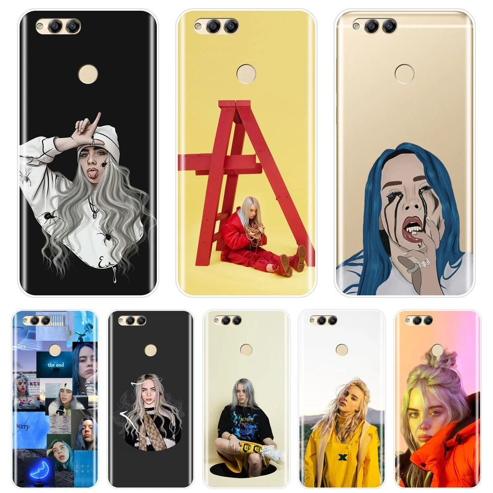 

Billie Eilish Cool Girl Phone Case For Huawei Honor 7 7S 7X 7A 7C Pro 10 9 8 8X MAX Honor 7 8 9 10 Lite Silicone Soft Back Cover