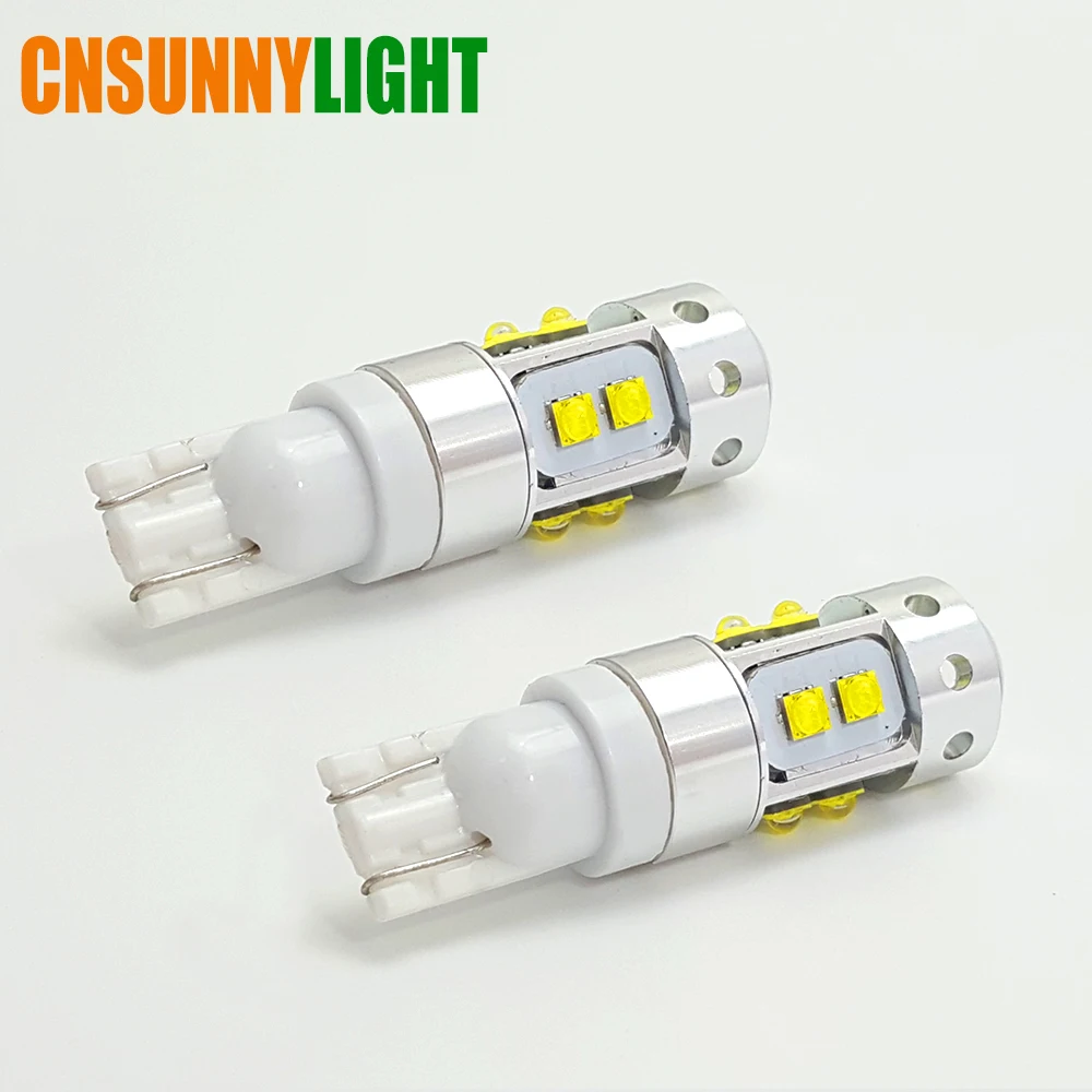 CNSUNNYLIGHT T10 LED 194 920 912 921 Super Bright Bulbs Car Front Side Marker Parking Back-up Turn Reverse Brake  Signal Lights (6)