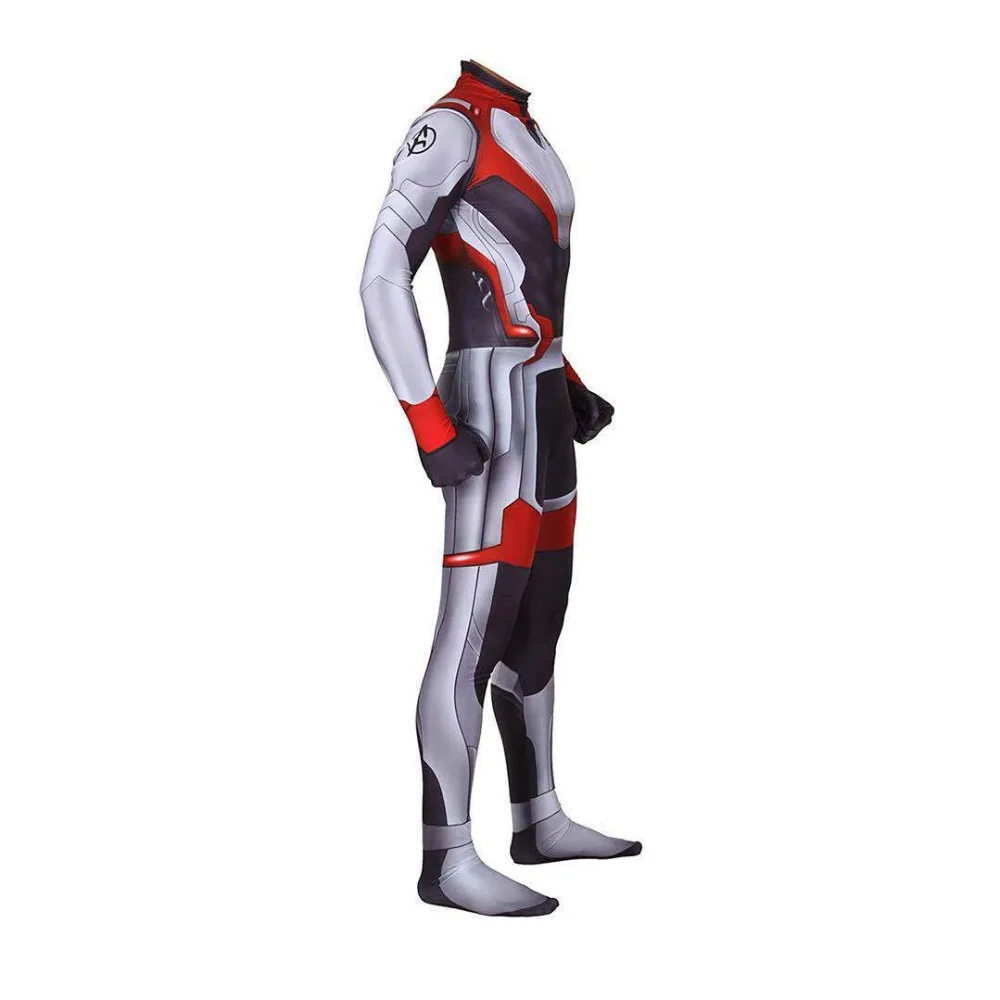 2019 Avengers Endgame Quantum Realm Kostuum Advanced Tech Cosplay Costume Iron Man 3D Print Fullbody Suit For Kids Adult Custom