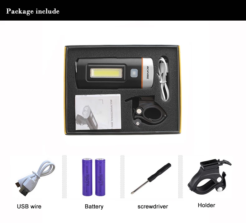 Discount BCXYMQ Professional Bicycle Light Power Bank Waterproof USB Rechargeable Bike Light Flashlight Outdoor 17