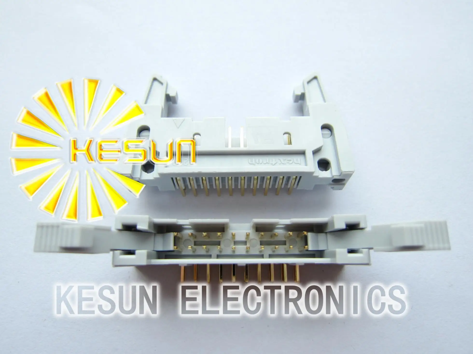 

100PCS/LOT Right Angle DC2-20P 2.54mm Full Gold 3U Male Box Header With Ear High quality