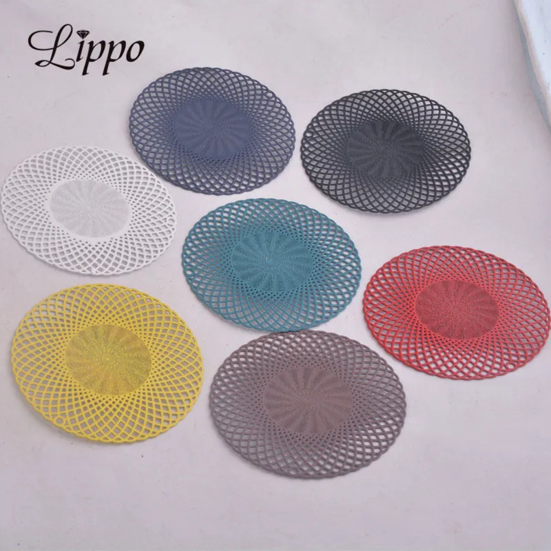 

30pcs AB982 46mm Embossed Prints Charms Big Round Connectors