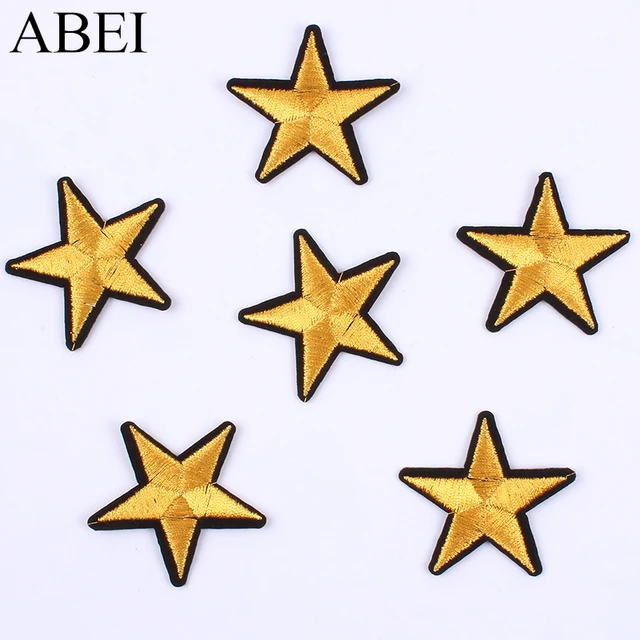 Pentacle Star Patch Embroidered Iron on Sew on Patch For Clothes 7CM