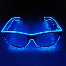 Новые мигающие очки проволока светодиодный Очки сверкающие принадлежности для вечеринки новинка подарок яркий свет Rave солнцезащитные очки для фестиваля светодиодный аксессуары