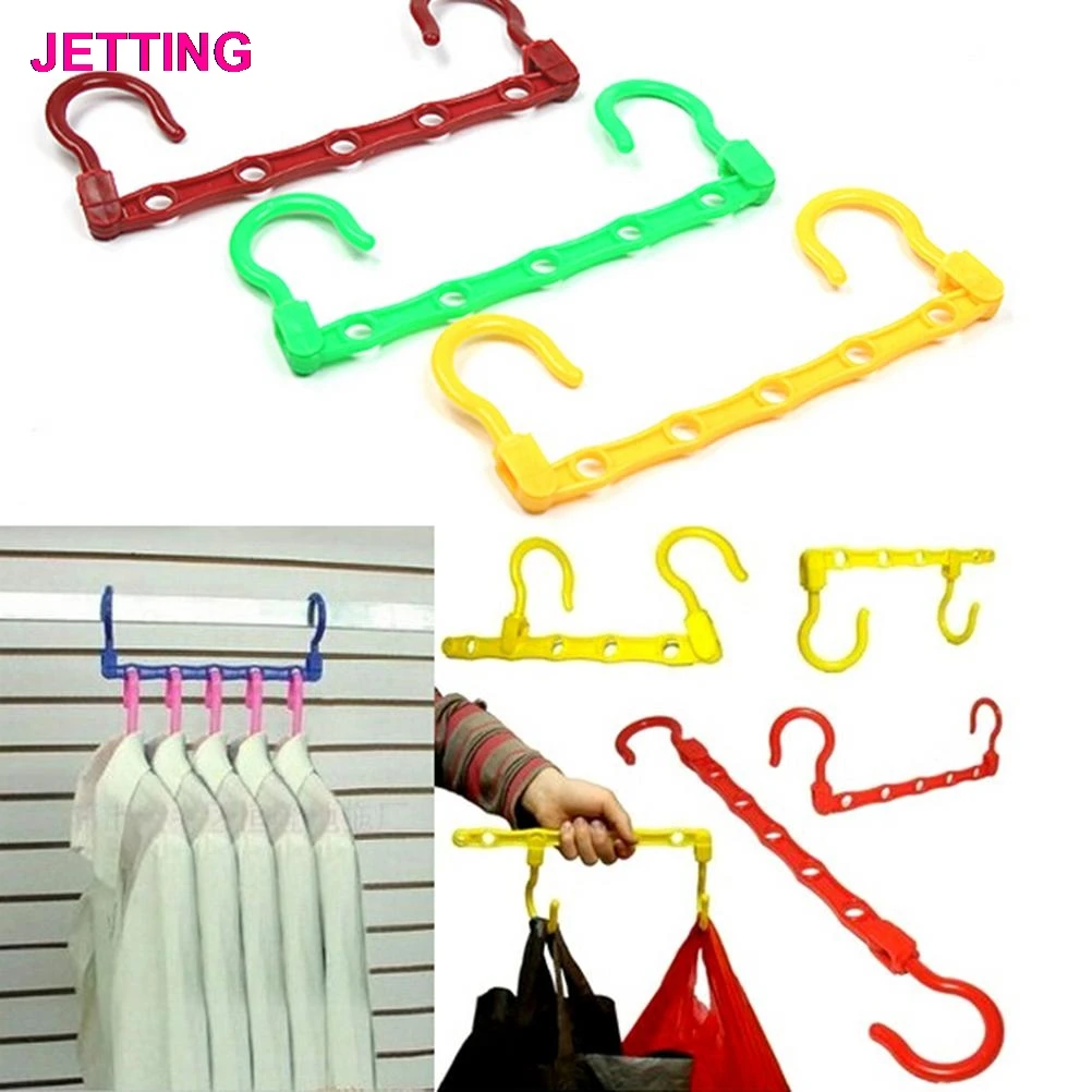 Clothes Space Saver Useful 5 Hole Space Saver Wonder Magic Hanger Hook