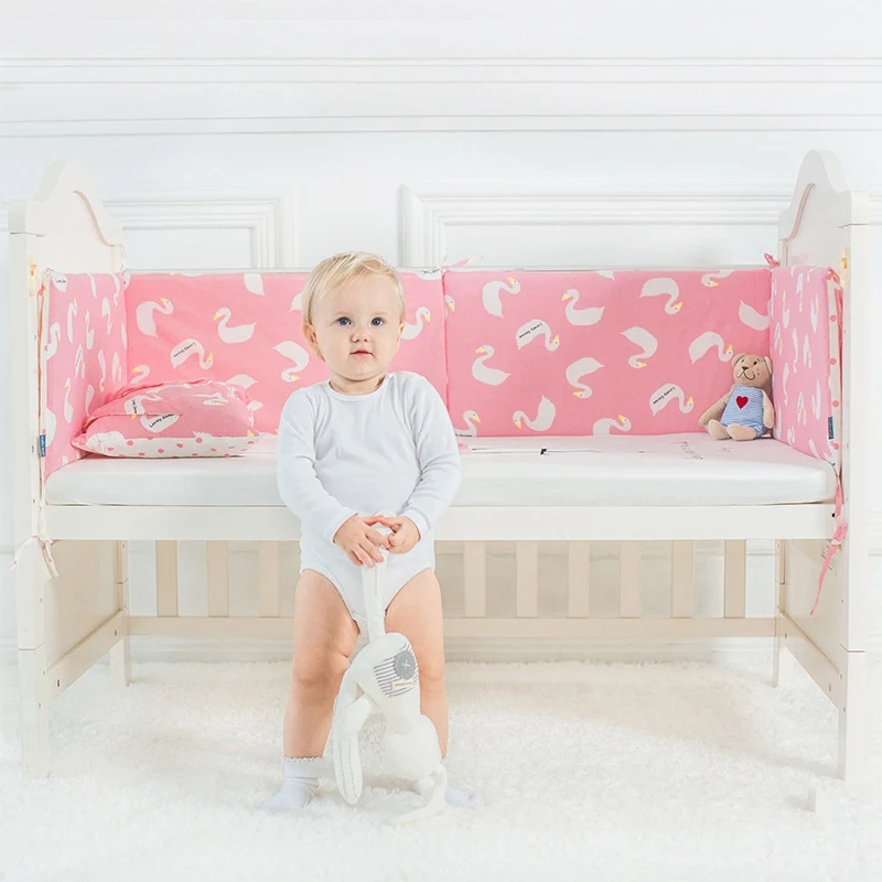 

Hot Sale Baby Bed Bumper Cotton Newborn Crib Bumper Cot Protector Pad for Toddler Bed Baby Cradle Baby Room Decoration Set