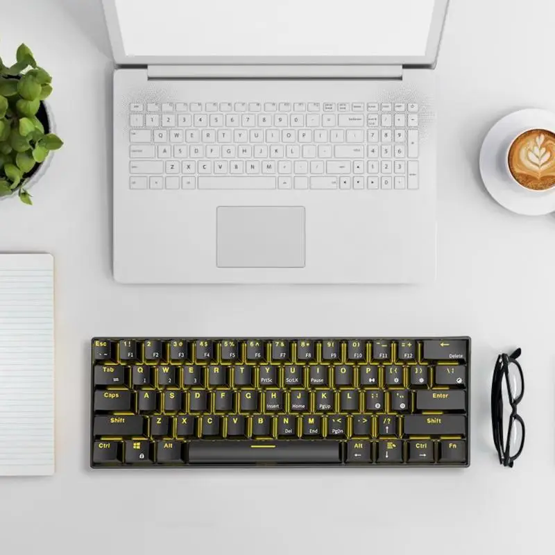  RK61 Mechanical Keyboard Wireless Bluetooth Backlight Gaming Office Keyboard Support Dropshipping