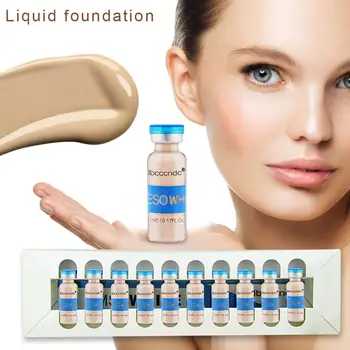 

10 Pcs/Set 5ML BB Cream Skin Brightening Serum Skin Whiteing Concealer Natural Nude Makeup Foundation Cosmetic Tools Maquillaje