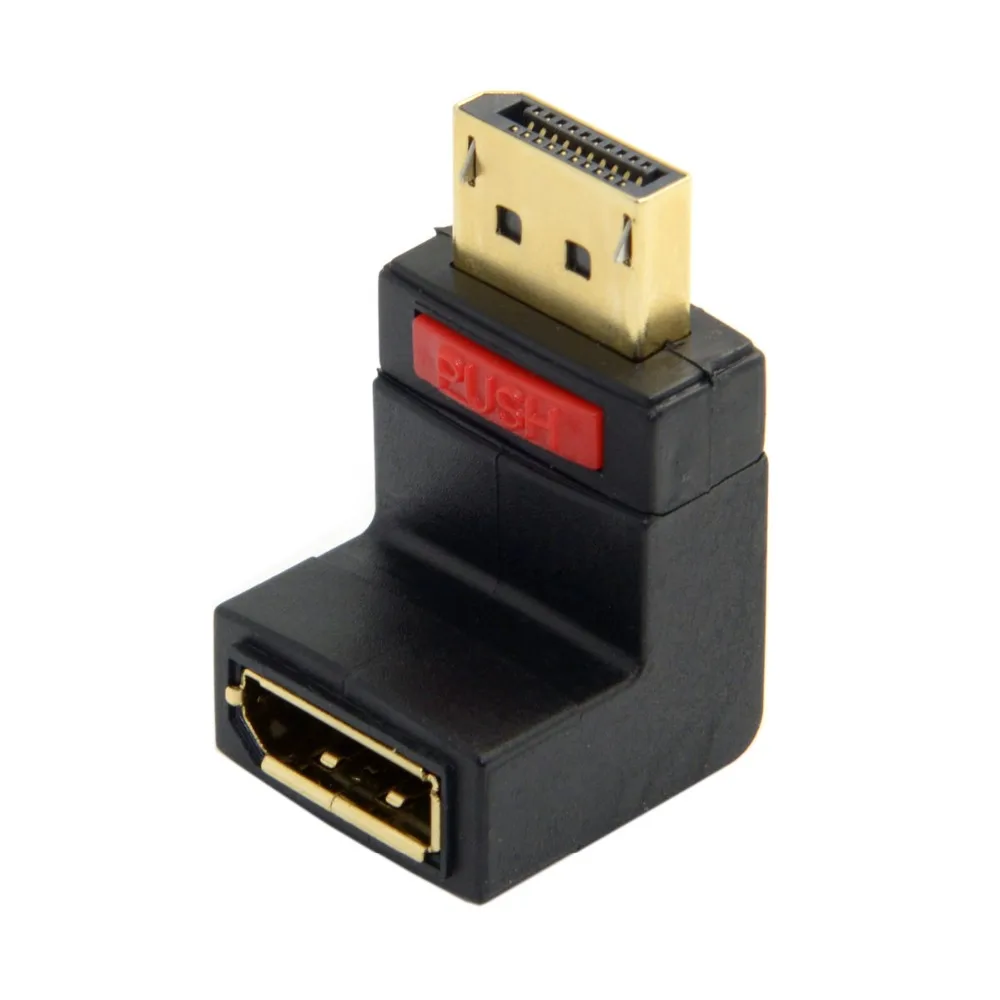 

DP displayport male to female extension adapter 90 Degree UP or Down angled