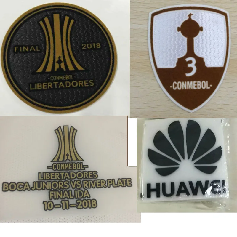 

2018 River Plate Final Copa Libertadores Patch 2018 Conmebol Liberadores Final Match Details + Trophy 3 Patch+2pcs huawei Patch