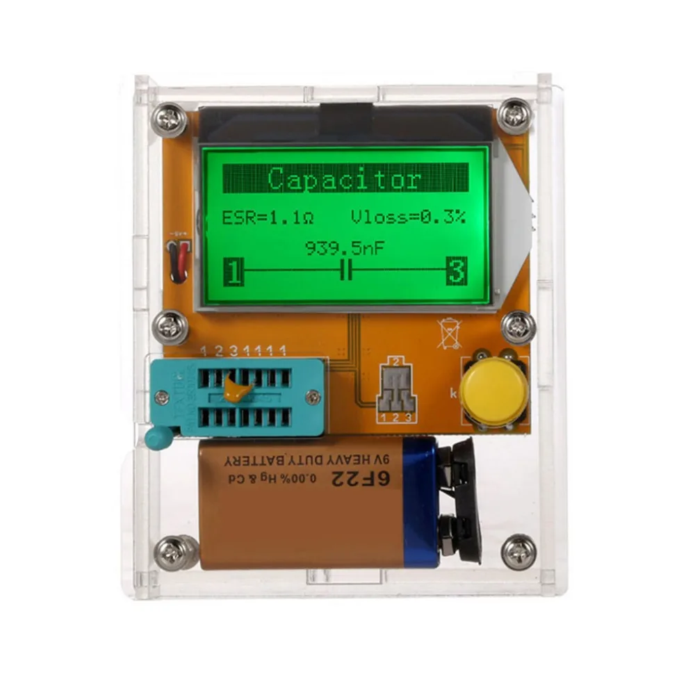 LCD Digital Transistor Tester Meter ESR Transistor Tester Multifunctional Resistor Inductor Capacitor SCR Mos Tube Triode triode 2sd965 d965 5a 20v 1w transistor to 92 100pcs lot