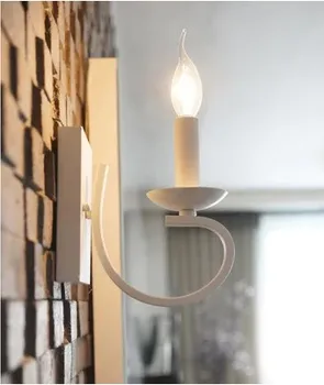 

Iron Wrount LED Wall Lamps Vintage Candle Wall Light Sconces Fixture for Home Indoor Hallway Living Lighting Arandela Lampara