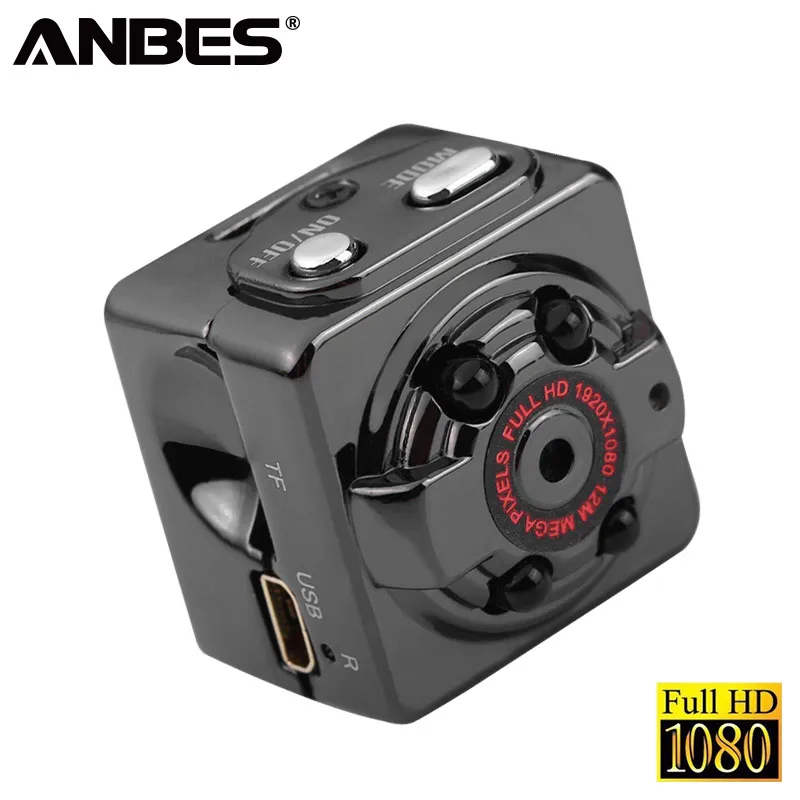 Beste ANBES Mini Camcorders HD 1080 p SQ8 Nachtzicht Out Mini Camera Micro Sport DV Camcorder Video Recorder Camera Ondersteuning TF Card