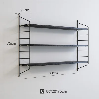 Модный настенный стеллаж в стиле Луи, железный арт ТВ, украшение для гостиной, креативная перегородка, подвесная книжная полка для спальни - Цвет: G11