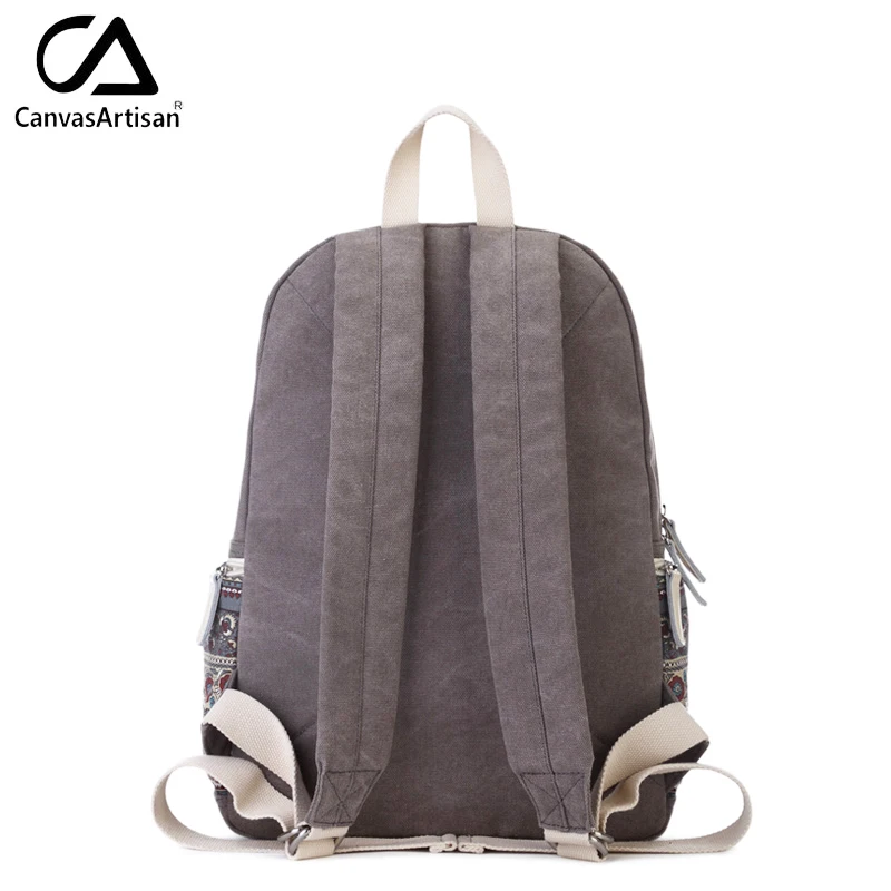  Canvasartisan Top Quality Women Canvans Backpack Bag Female Retro Floral Style Leisure Big Capacity - 32753984095