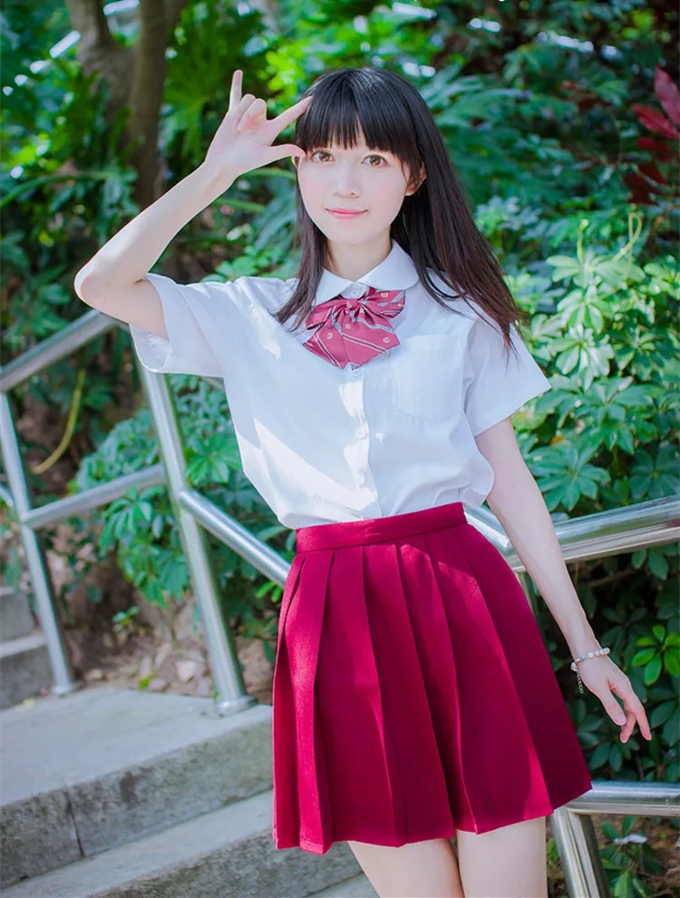 S-2XL, летняя плиссированная юбка для колледжа, школы, высокая талия, Женская темно-синяя, винно-красная, черная, 12 цветов, милая японская школьная форма Seifuku