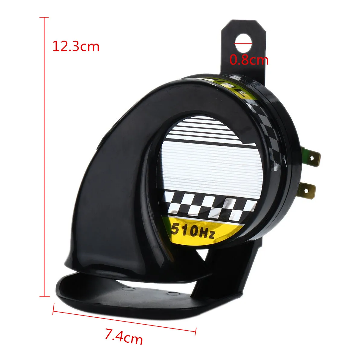 Universal 12V DC Waterproof Snail Air Motorcycle Horn Siren Loud 130dB for Truck Motorbike red gold blue silver black