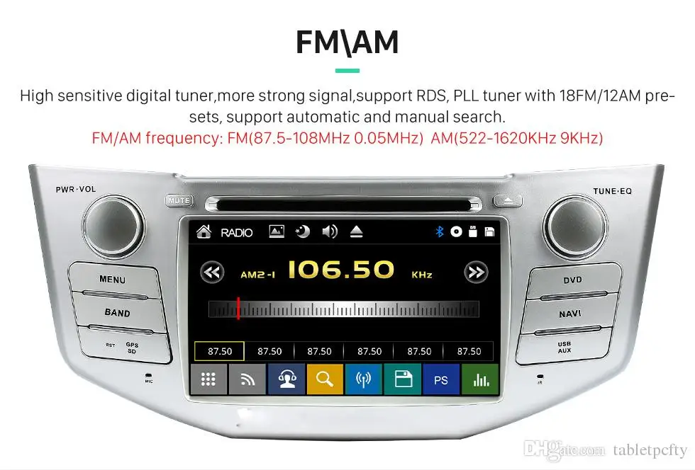 7 дюймовый автомобильный DVD плеер с GPS (опционально) аудио радио стерео CANBUS AUX BT/TV