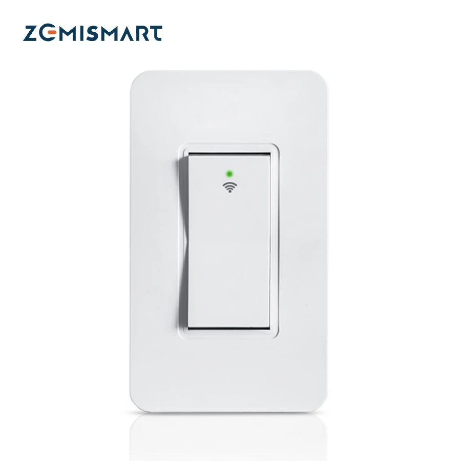 US Standard 1 Gangs WIFI wall switch work with Alexa Echo Google Home