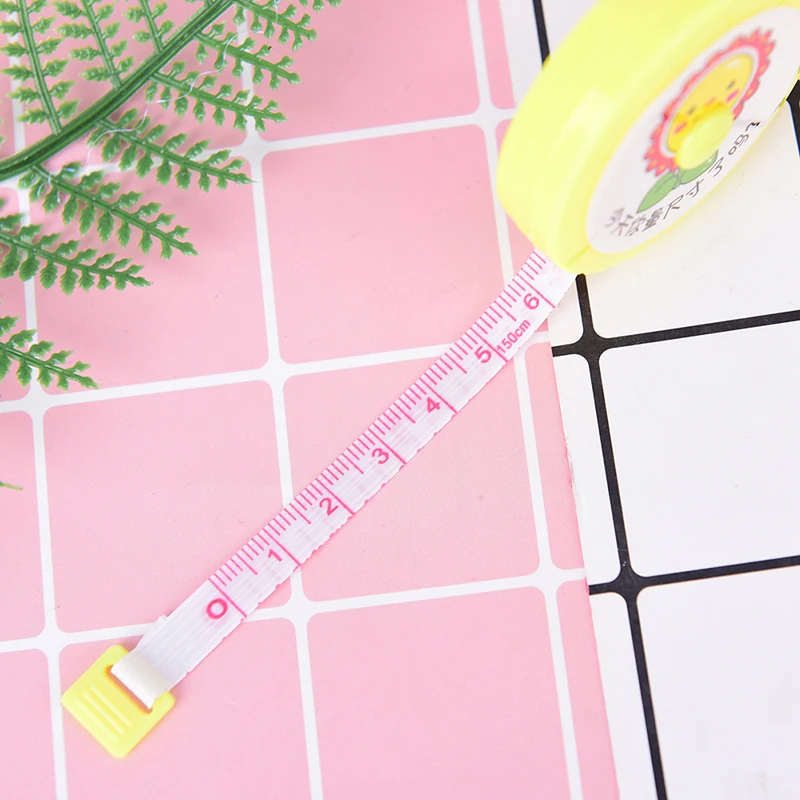 

ZLinKJ 150CM Mini Measuring Tape Measure Retractable Metric Belt Portable Ruler Centimeter Inch Children Height Ruler