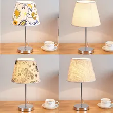 Современные настольные лампы для спальни, гостиной, художественный светодиодный прикроватный светильник, E27, AC220V, тканевая настольная лампа для украшения дома, прикроватная
