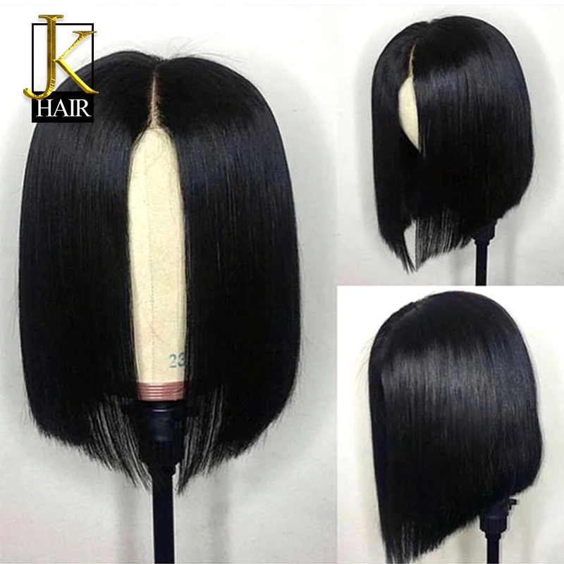13 × 4 короткие человеческие волосы боб парик для женщин Омбре 1B/27 черные корни Remy бразильские кружевные передние человеческие волосы парики сорванные с детскими волосами