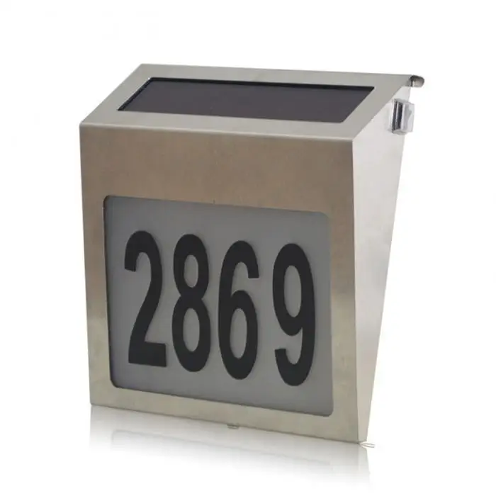 Lâmpada de Parede ao ar Energia Solar Leds Iluminação Doorplate Livre Casa Números 88 Wwo66 Luz 3 5 Energia solar luz 3 leds iluminação doorplate