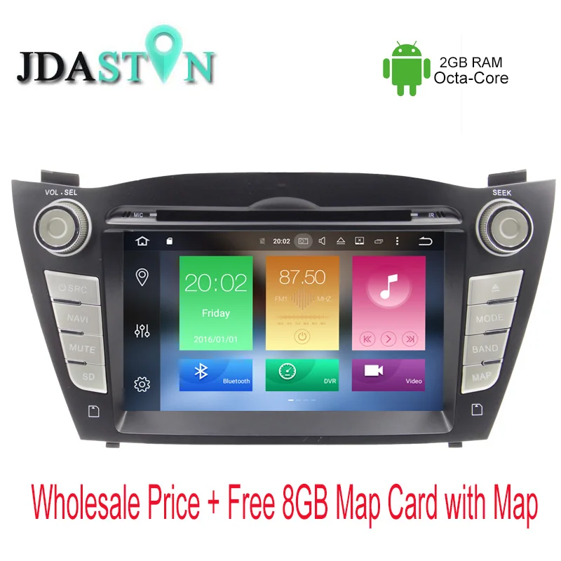JDASTON 2 DIN Octa Core 2GB Ram Android 6 0 1 font b Car b font