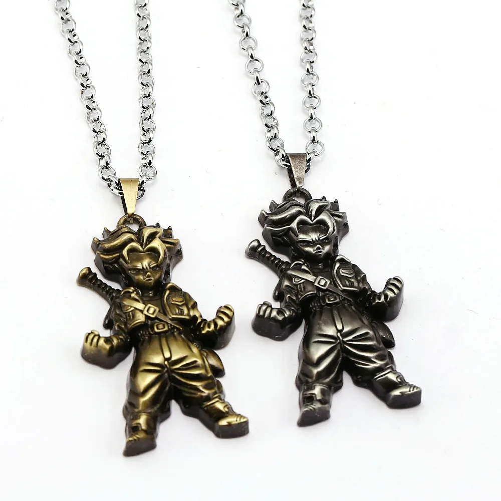 

Anime Dragon Ball Necklace Super Saiyan Torankusu Trunks Pendant Fashion link chain Necklaces Gift Men Women Jewelry Accessories