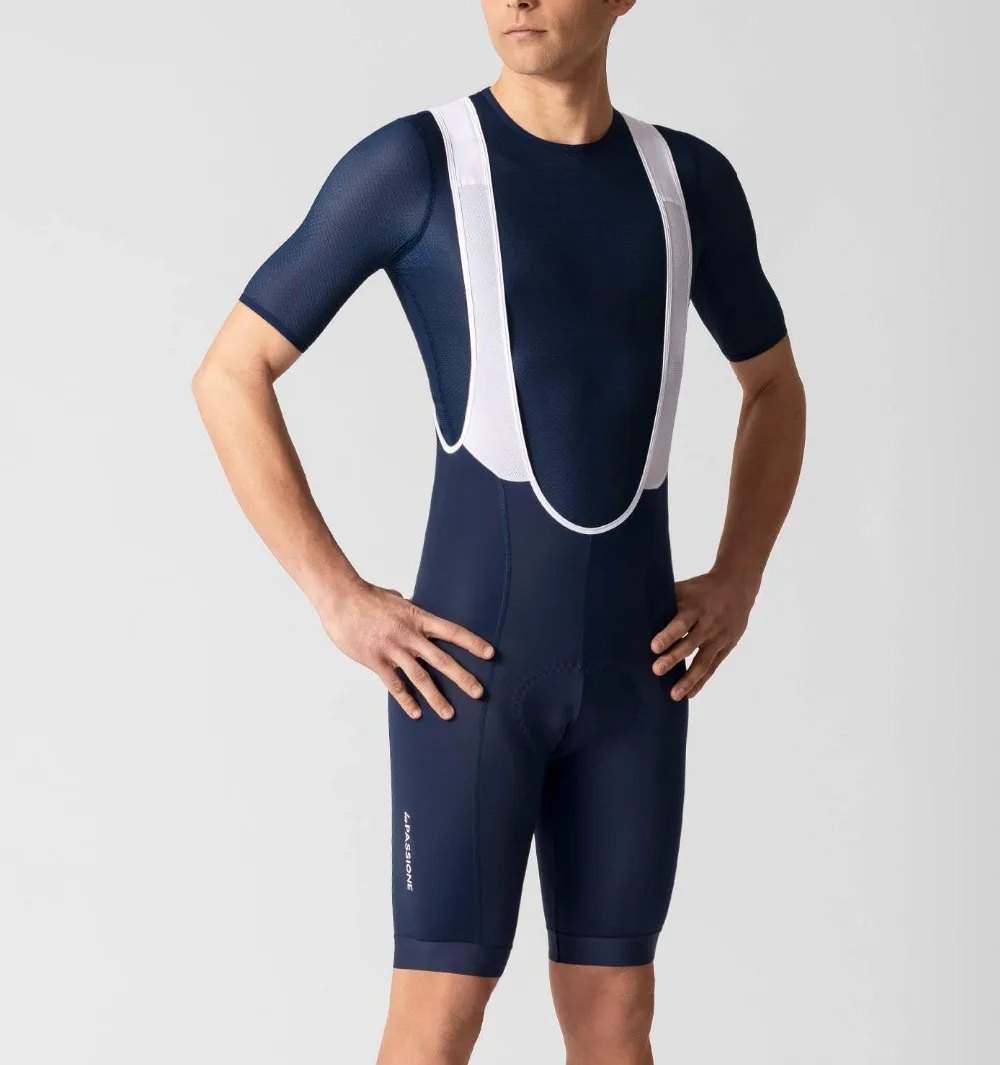 

2019 New style Navy cycling bottom men's riding harness shorts with Italy anti-slip strip quality cycling bib shorts