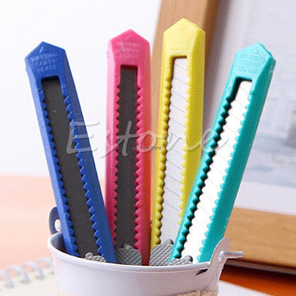 

2PCS Box Cutter Utility Knife Snap Off Retractable Razor Blade Knife Tool