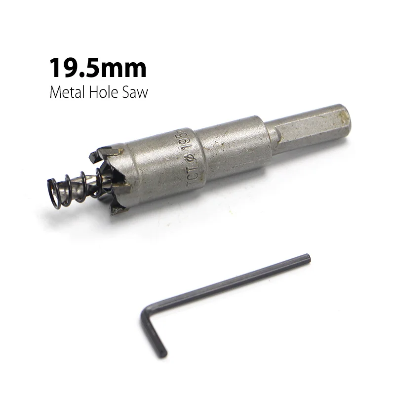 19.5mm 0.77" Core Drill Bit Metal Hole Saw Drill Bit for Steel Metal Alloy Cutter Multi toolin